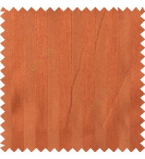 Orange color solid vertical bold straight stripes texture surface with thick background polyester main curtain